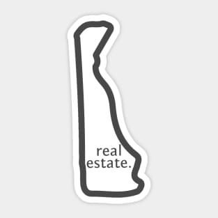 Delaware State Real Estate T-Shirt Sticker
